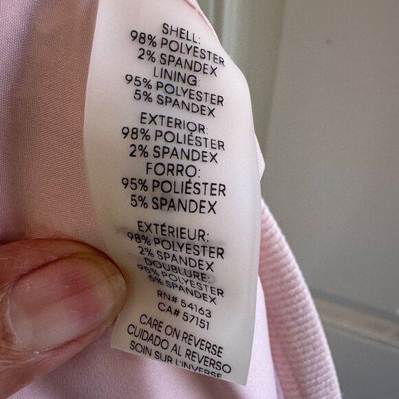 Calvin Klein Women's Blush Lined Pencil Zipper Skirt Size 6 - Picture 7 of 7